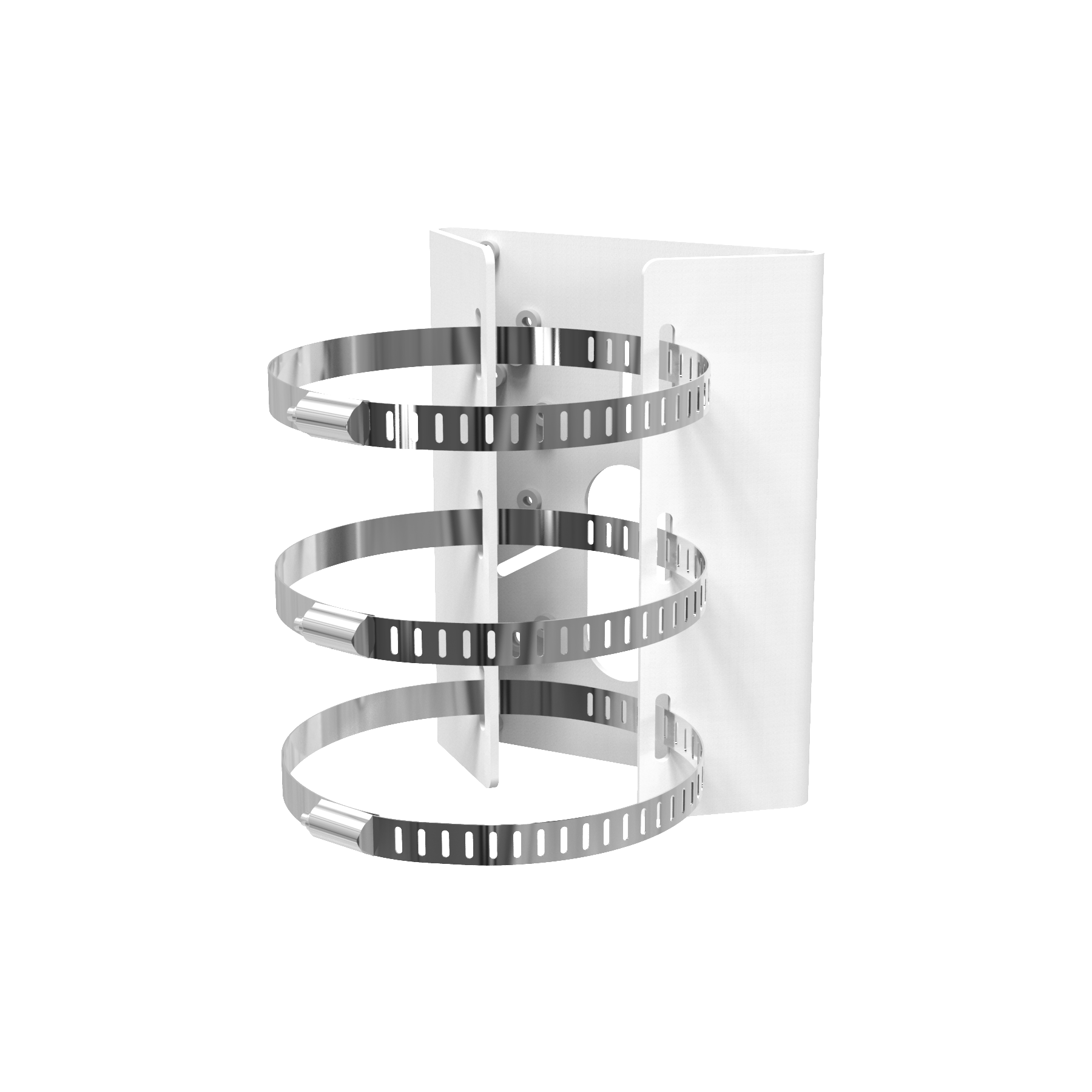 Pole Mount with Stainless Steel Straps for Solar-powered Camera - Image 2