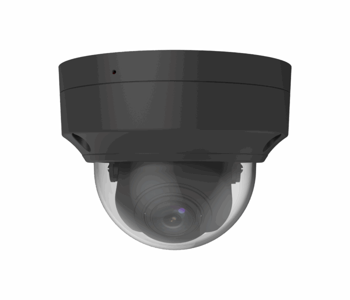 5MP HD Color-Low-Light Vandal-resistant IR Fixed Dome Network Camera - Black